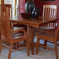 Lighthouse Single Pedestal Square Table