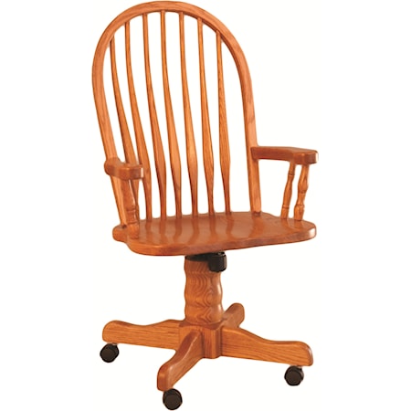 Bent Back Roller Arm Chair