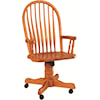 Oakwood Industries Casual Dining Bent Back Roller Arm Chair