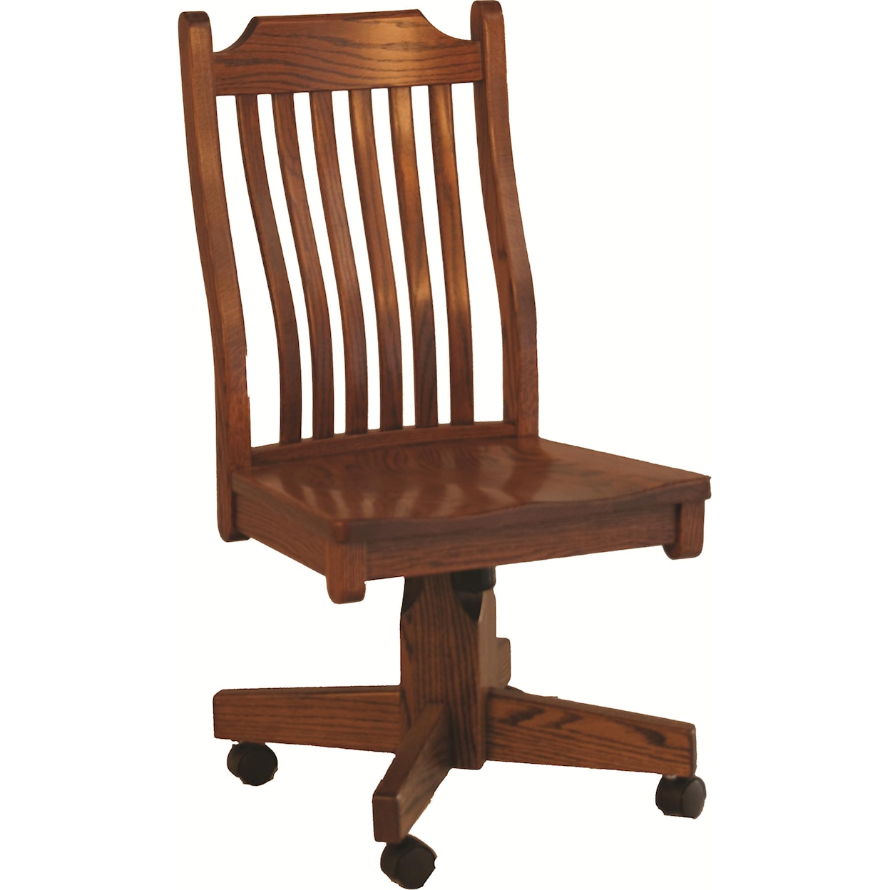 Oakwood Industries Casual Dining Mission Roller Side Chair