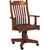 Oakwood Industries Casual Dining Mission Roller Arm Chair