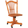 Oakwood Industries Casual Dining Sheaf Back Roller Side Chair