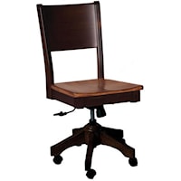 Sonata Roller Side Chair with Wood Back