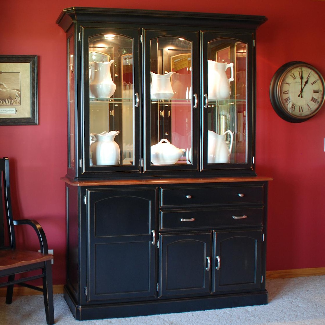 Oakwood Industries Casual Dining Newport Hutch and Buffet