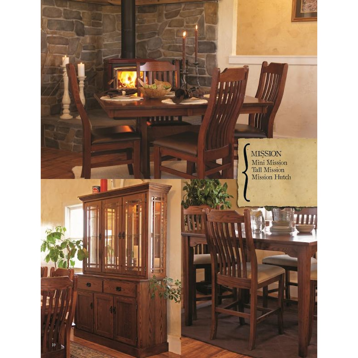 Oakwood Industries Casual Dining Mission Hutch