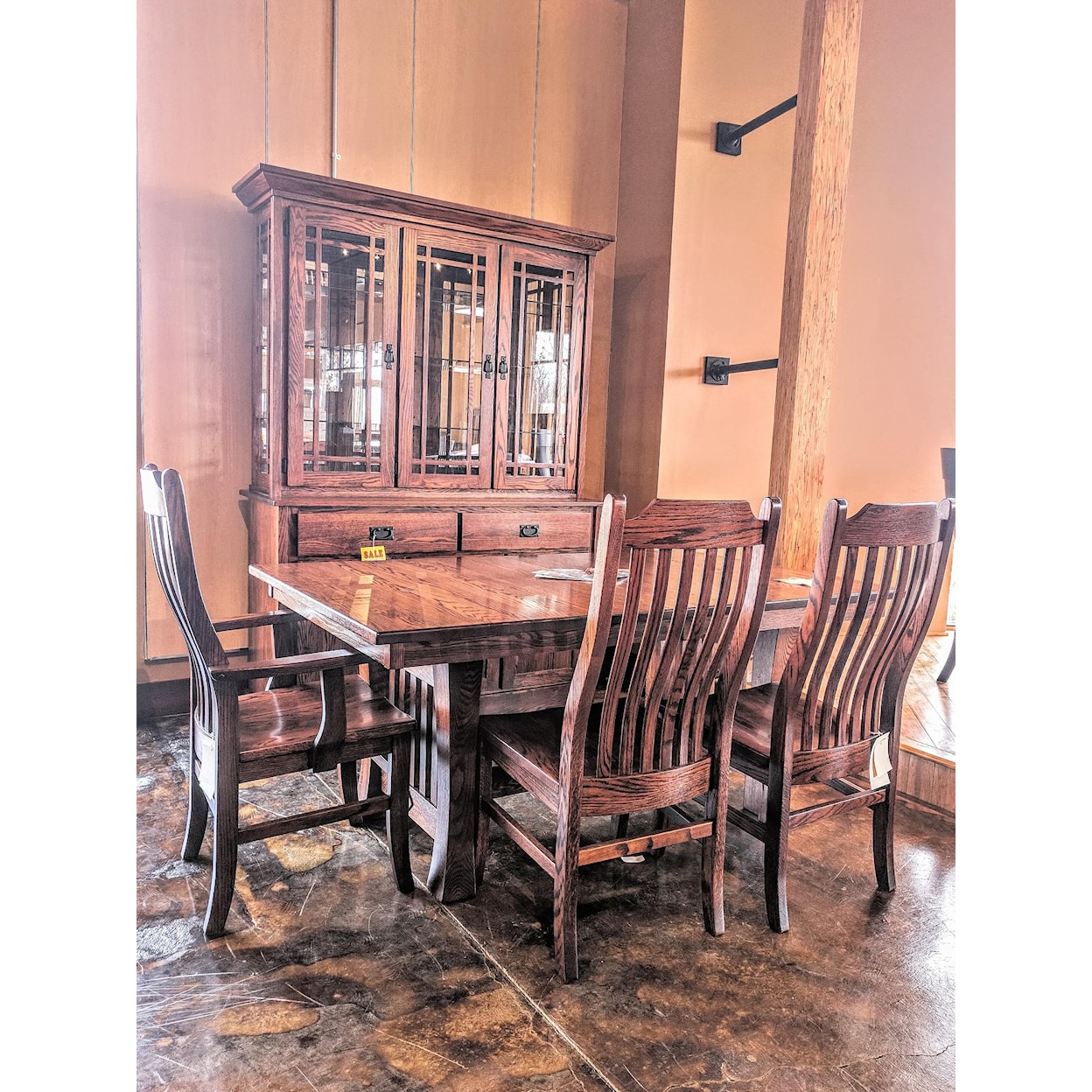 Oakwood Industries Casual Dining Mission Hutch