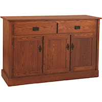 Mission Dining Buffet w/ 2 Drawers