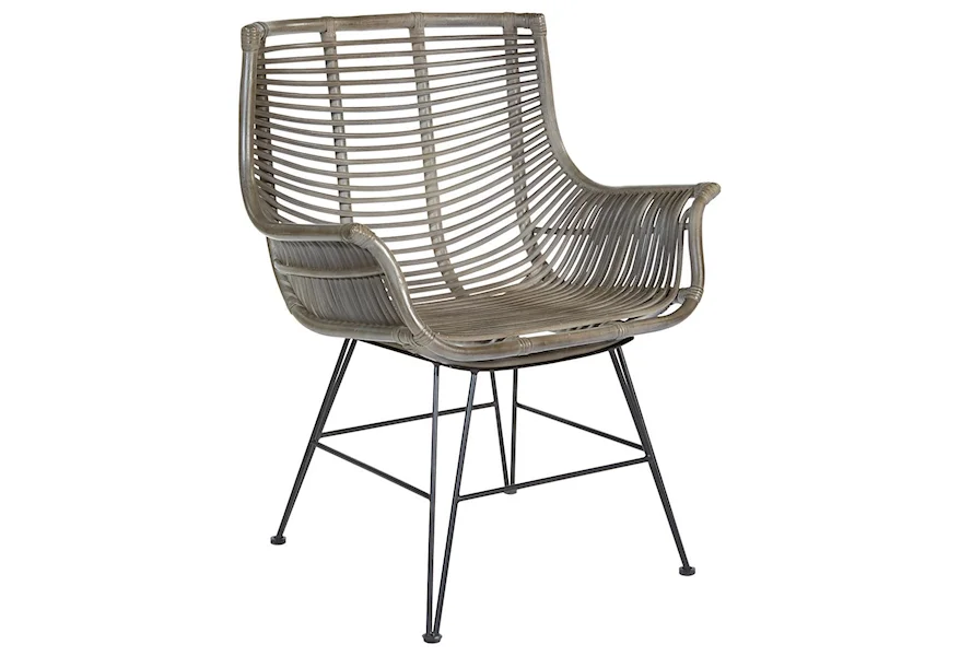 Dallas Rattan Accent Chair by Office Star at Sam Levitz Furniture