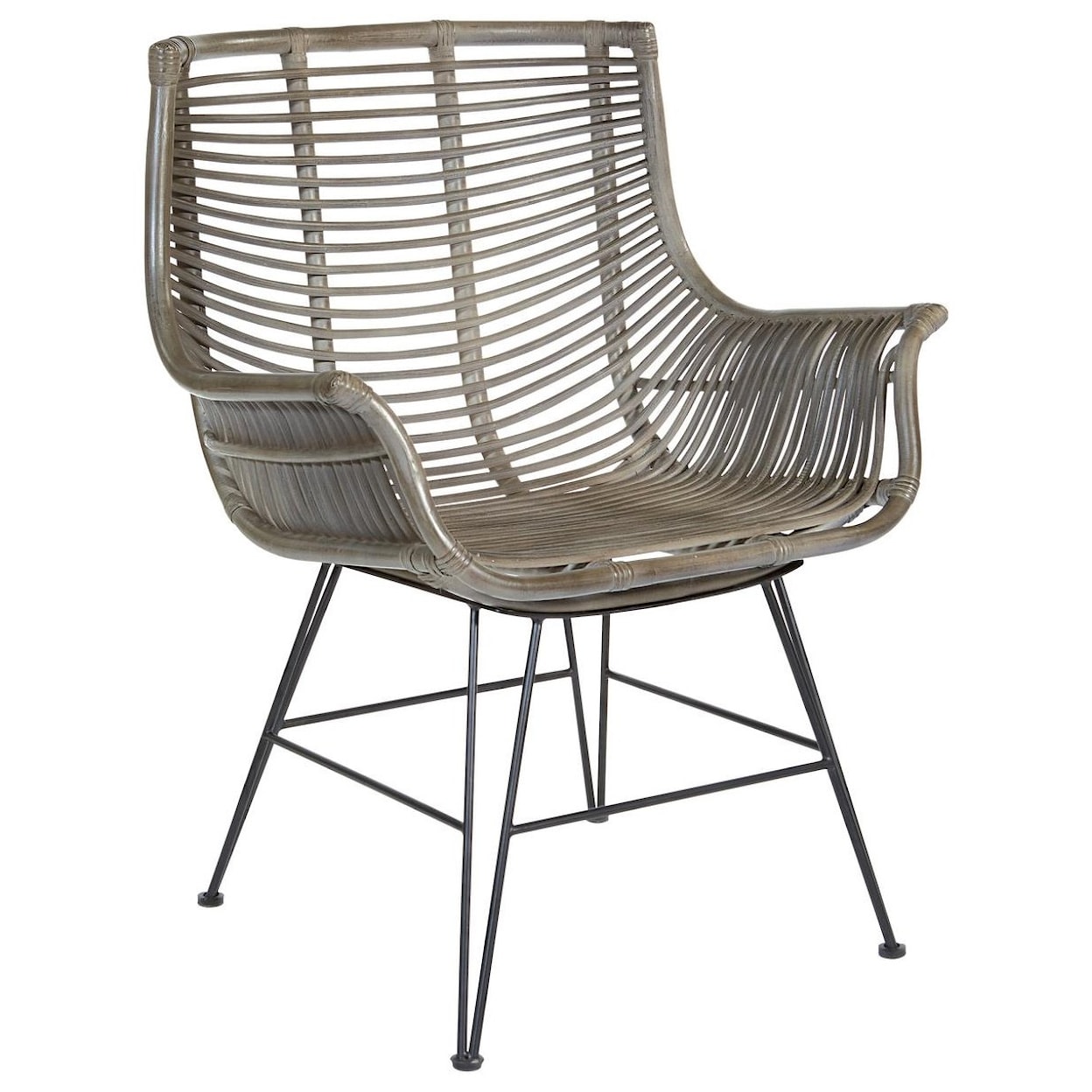 Office Star Dallas Rattan Accent Chair