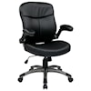 Office Star Executive Eco Leather Chairs Mid Back Bonded Leather Chair