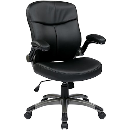 Mid Back Bonded Leather Chair