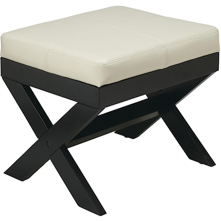 X-Leg Ottoman