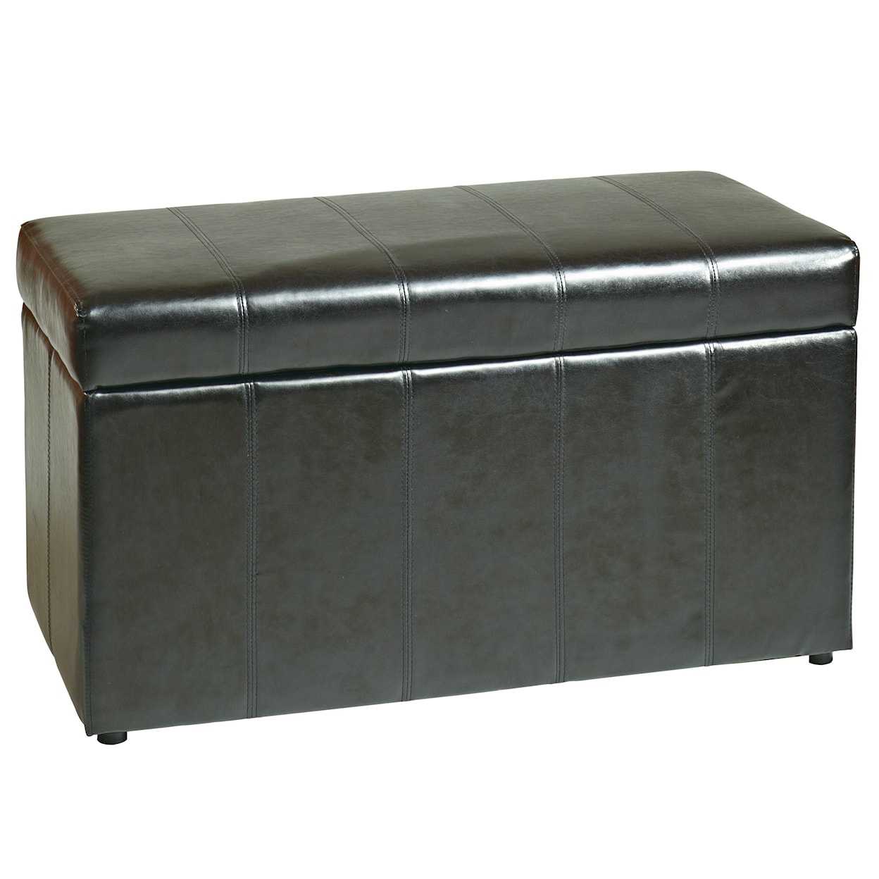 Office Star Metro  Storage Ottoman with Dual Cubes