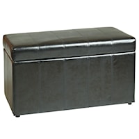 Storage Ottoman with Dual Cubes