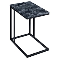 Faux Marble Chairside Table