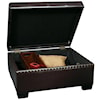 Office Star Ottomans Detour Storage Ottoman with Tray