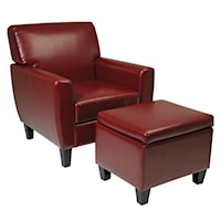 Chair & Storage Ottoman