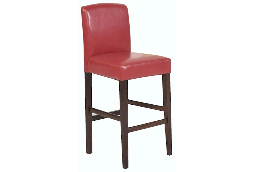 Chairs Pair of 30" Barstools in Red by Offshore Furniture Source at Sam Levitz Furniture