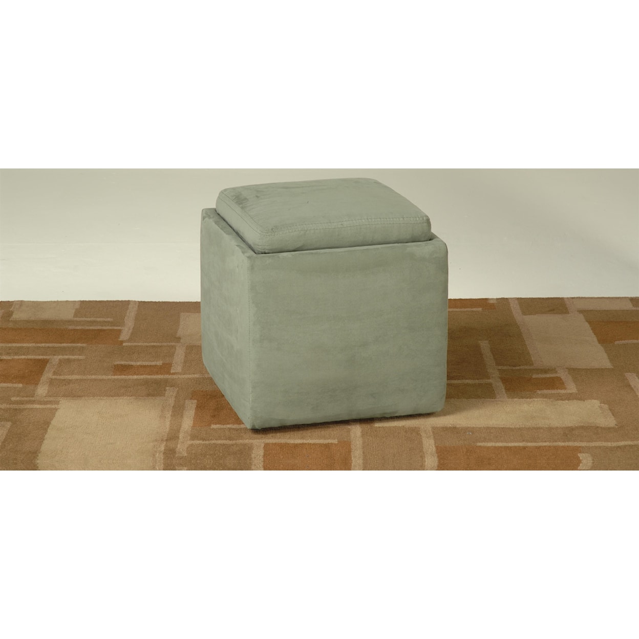 Offshore Furniture Source Traci Grey Flip Top Storage Cube