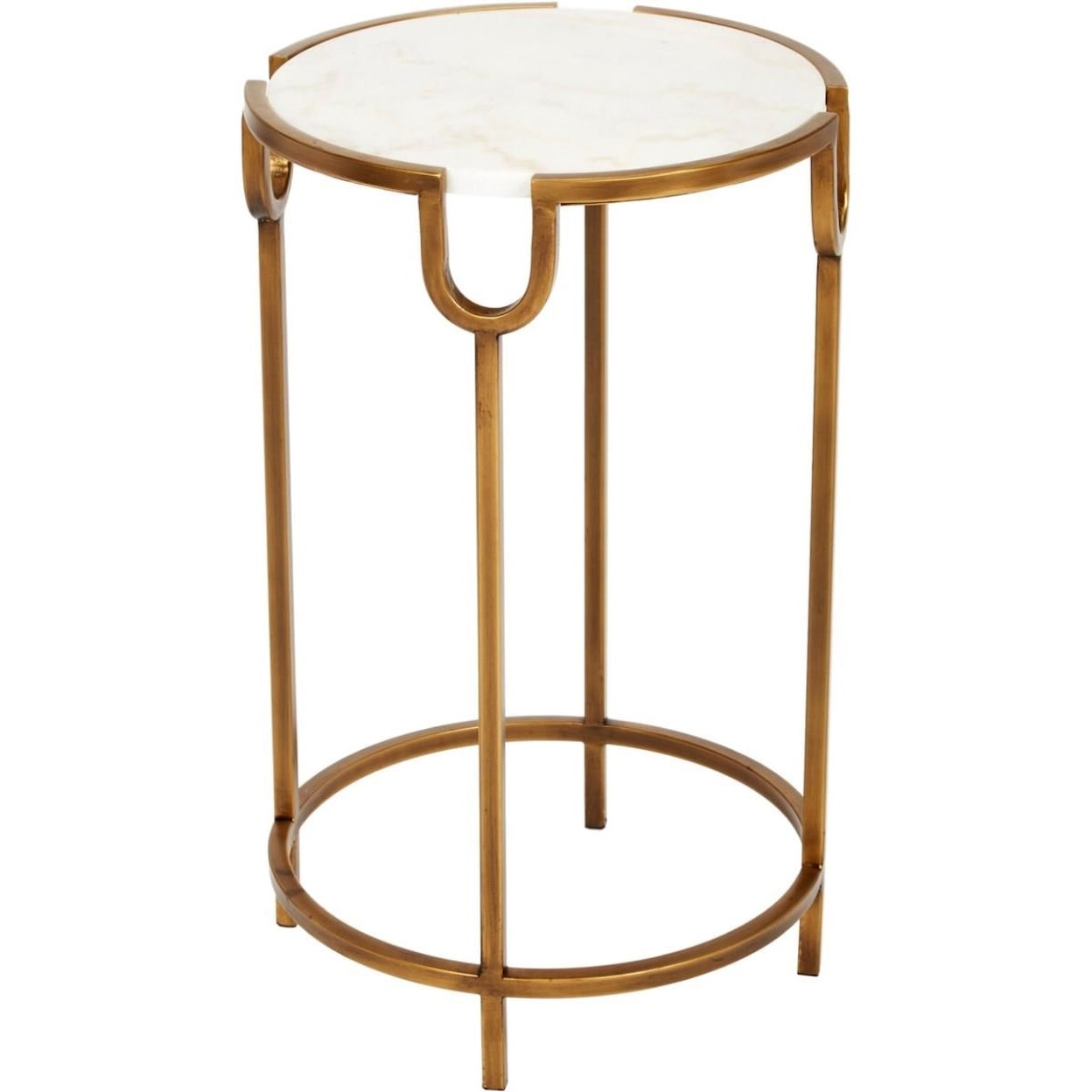Old World Design Beth Beth Gold Accent Table