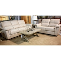2 Seat Loveseat with Pillow Arms