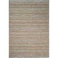 Aegean dark blue/ brown 5'1" x 7'6" Rug