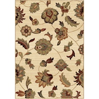 Frazier Beige White 5'3" x 7'6" Rug