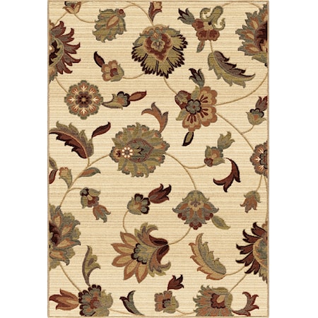 Frazier Beige White 9' x 13' Rug