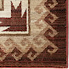 Orian Rugs Elegant Revival Durango Brown Red 5'3" x 7'6" Rug