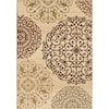 Orian Rugs Elegant Revival Eton White 5'3" x 7'6" Rug