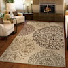 Orian Rugs Elegant Revival Eton White 5'3" x 7'6" Rug