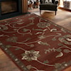 Orian Rugs Elegant Revival Longstead Red 5'3" x 7'6" Rug