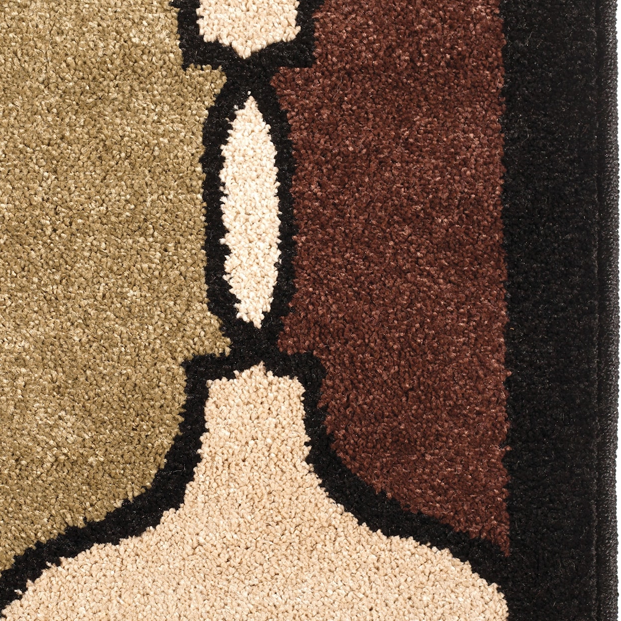 Orian Rugs Four Seasons Hourglass Jet Black 7'8" x 10'10" Rug