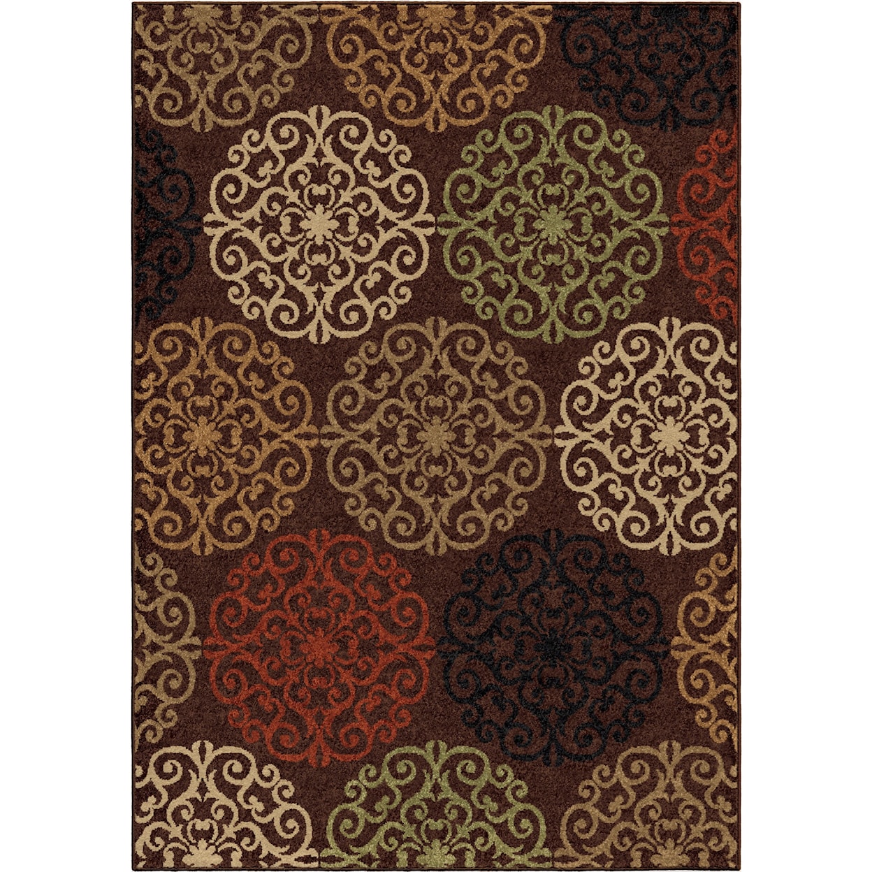 Orian Rugs Four Seasons Catalina Café Au Lait 5'2" x 7'6" Rug