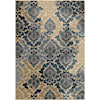 Orian Rugs Four Seasons Allover Damask Liberty Blue 7'8" x 10'10" Ru