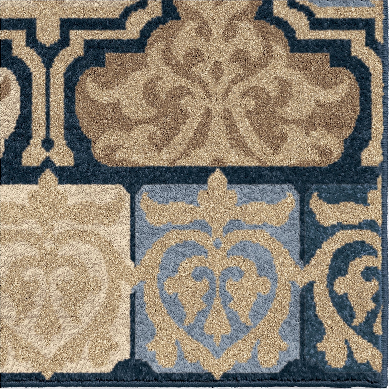 Orian Rugs Four Seasons Yandell Blue 5'2" x 7'6" Rug