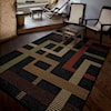 Orian Rugs Four Seasons Trenton Black 5'2" x 7'6" Rug