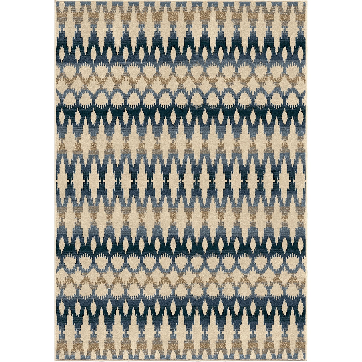 Orian Rugs Four Seasons Ikat Ombre Seashell 7'8" x 10'10" Rug