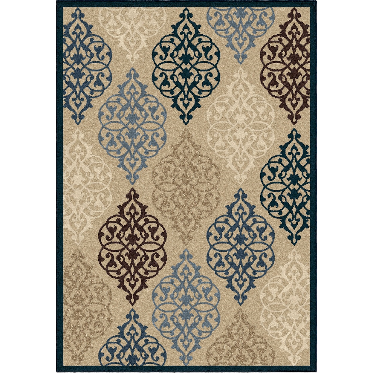 Orian Rugs Four Seasons Hastings Beige 5'2" x 7'6" Rug