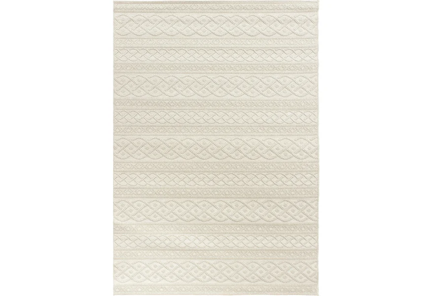 Jersey Home Organic Cable ivory 5'1" x 7'6" Rug by Orian Rugs at Mueller Furniture