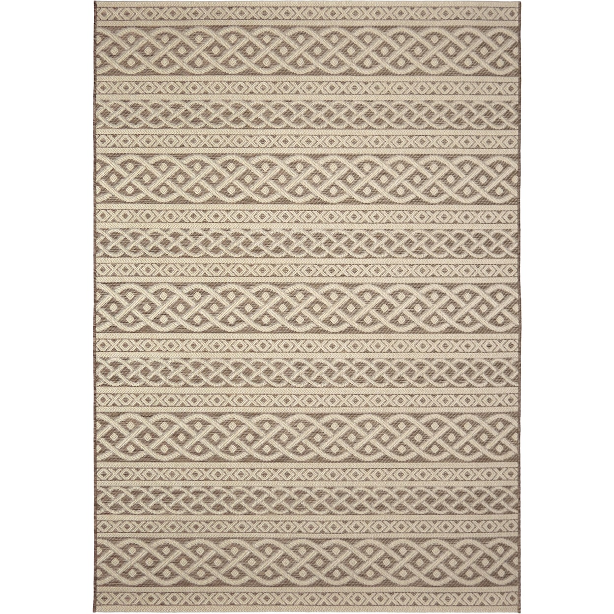 Orian Rugs Jersey Home Organic Cable tan 7'7" x 10'10" Rug