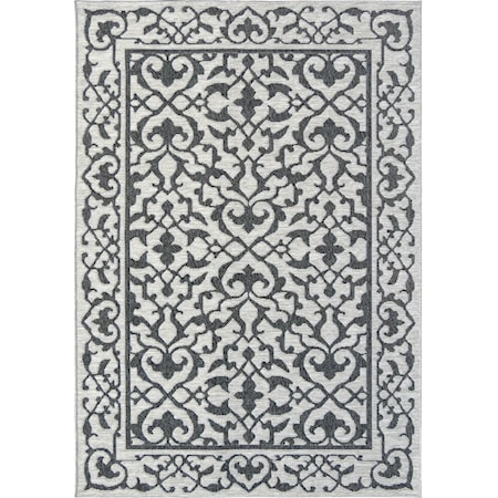 Simone anthracite/grey 5'1" x 7'6" Rug