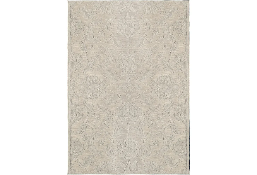 Jersey Home Textured Damask wool/sand 7'7" x 10'10" Rug by Orian Rugs at Mueller Furniture