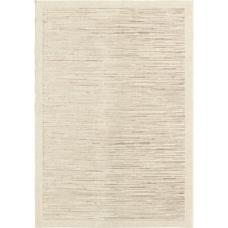 Heathered Stripe wool/mink 7'7" x 10'10" Rug