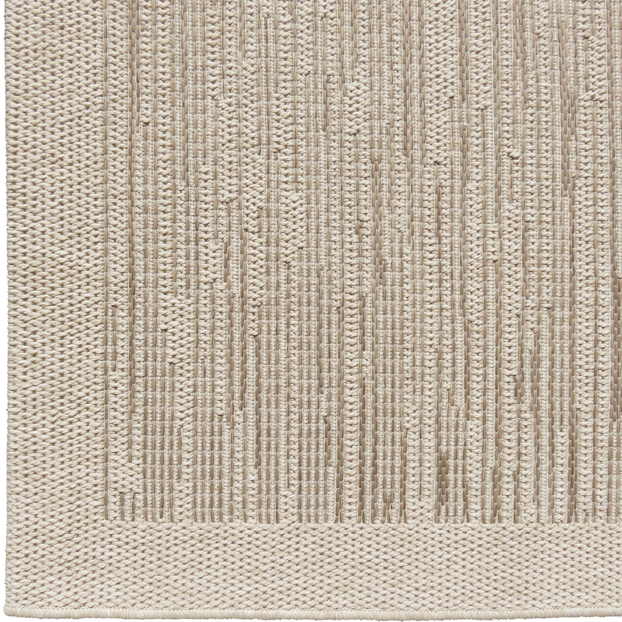 Orian Rugs Jersey Home Heathered Stripe wool/mink 7'7" x 10'10" Rug