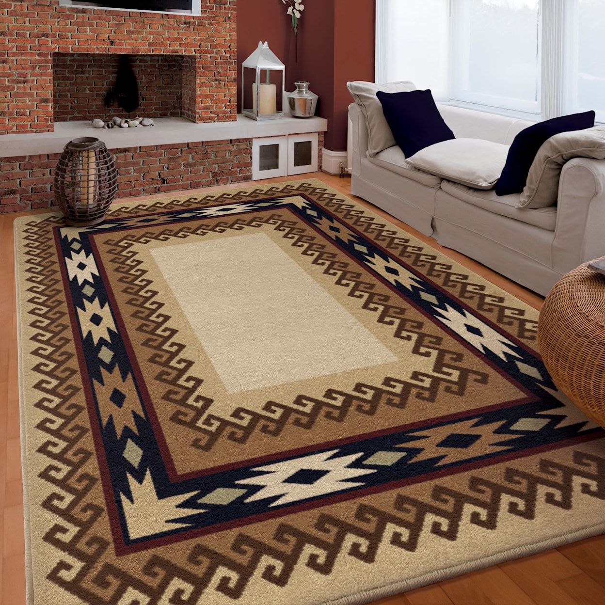 Orian Rugs Oxford Durango Parchment 7'10" x 10'10" Rug