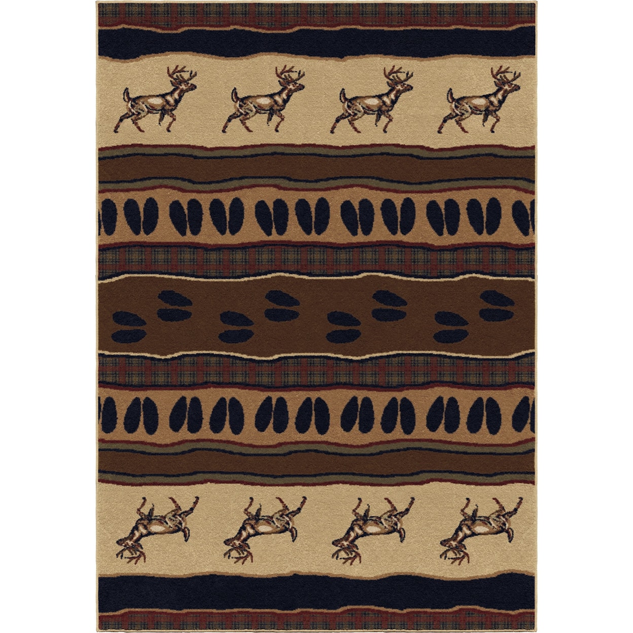 Orian Rugs Oxford Whitetail Parchment 7'10" x 10'10" Rug