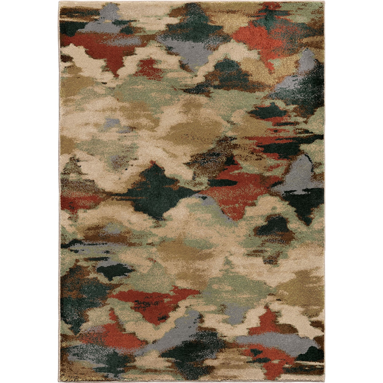 Orian Rugs Radiance Harlequin Multi 5'3" x 7'6" Rug