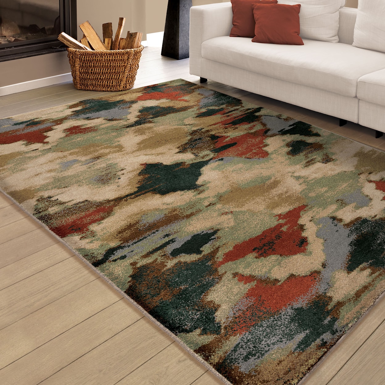 Orian Rugs Radiance Harlequin Multi 5'3" x 7'6" Rug