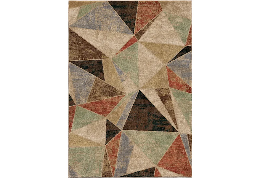 Radiance Glass Shard Multi 5'3" x 7'6" Rug by Orian Rugs at Mueller Furniture